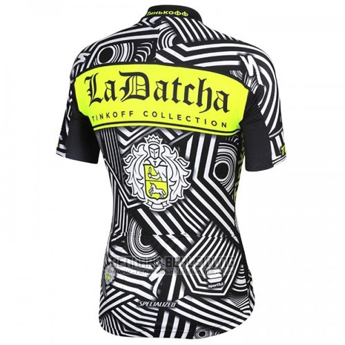 2016 Fahrradbekleidung Tinkoff Grau Trikot Kurzarm und Tragerhose